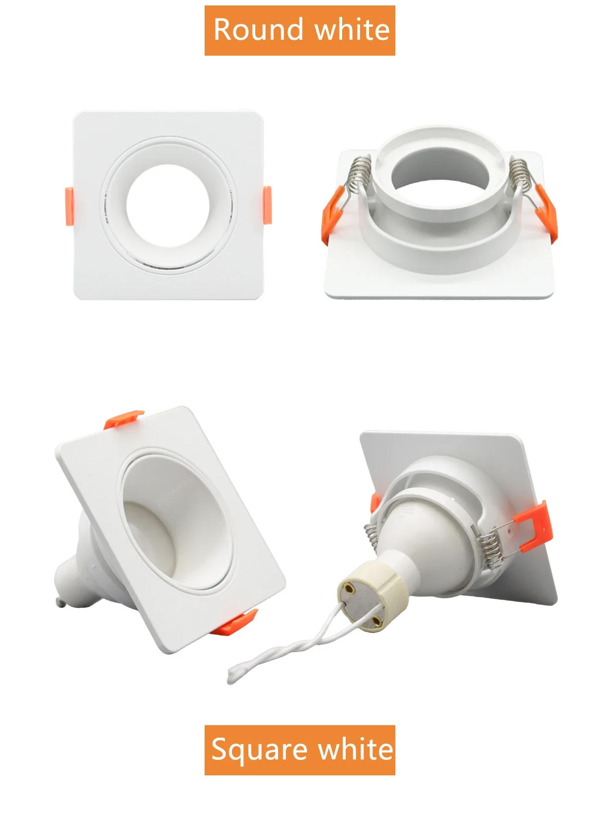 Description Picture 6 of item2pcs Hight Lumen Downlight 5W 7W 9W Angle adjustable Ceiling lamp Spotlights rotating AC220V 120V indoor lighting white color