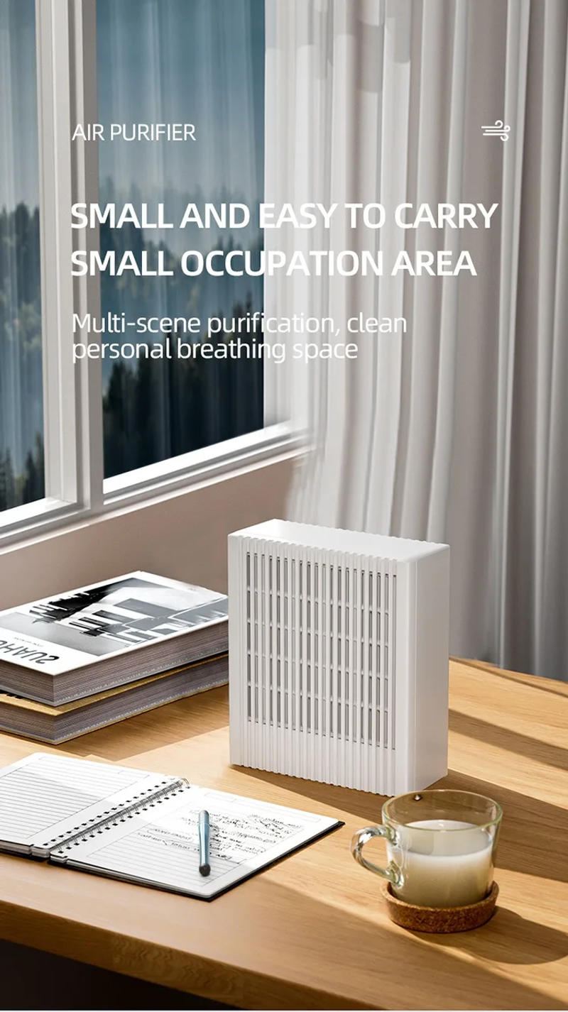 Description Picture 4 of itemDesktop Air Purifier With HEPA Filter Portable Air Cleaner Odor Remover Air Freshener for Car Bedroom Office Mini Air Purifier