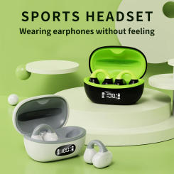Wireless ear clip earphones AX10 non-in-ear open V5.3 binaural OWS super long standby sports and fitness universal headphones