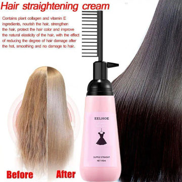 120ml Hair Straightening Cream Beauty Women Smooth Care Professional Damaged Treatment Faster Smoothing Curly Hair Care