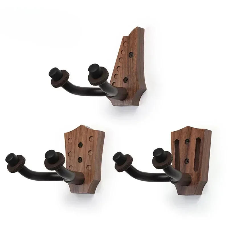Description Picture 2 of itemMulti-styles Guitar Wall Mount Hanger Non-slip Instrument Rack Holder for Classical/Folk/Electric Guitar Bass Ukulele Violin