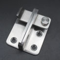 1PC Door Lock Free Punching Wardrobe Door Bolt Latch Drawer Lock Safety Stainless Steel Silver Door Bolt