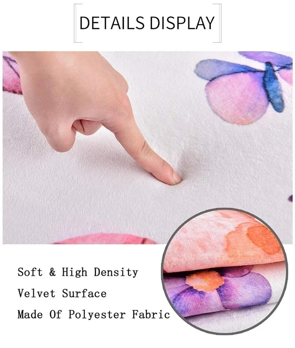 Description Picture 6 of itemStitch Cartoon Carpet Rug for Living Room Bedroom Decoration Picnic Camp Kitchen Carpet Crawling Carpet Decoration