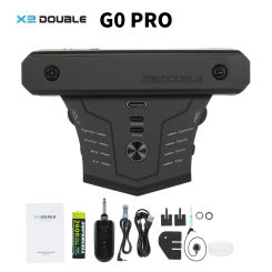 Double G0 Pro Acoustic Guitar Pickup Wireless Compression Reverb Chorus Delay Effects Drum Loop Recording Tuner EQ Bluetooth APP