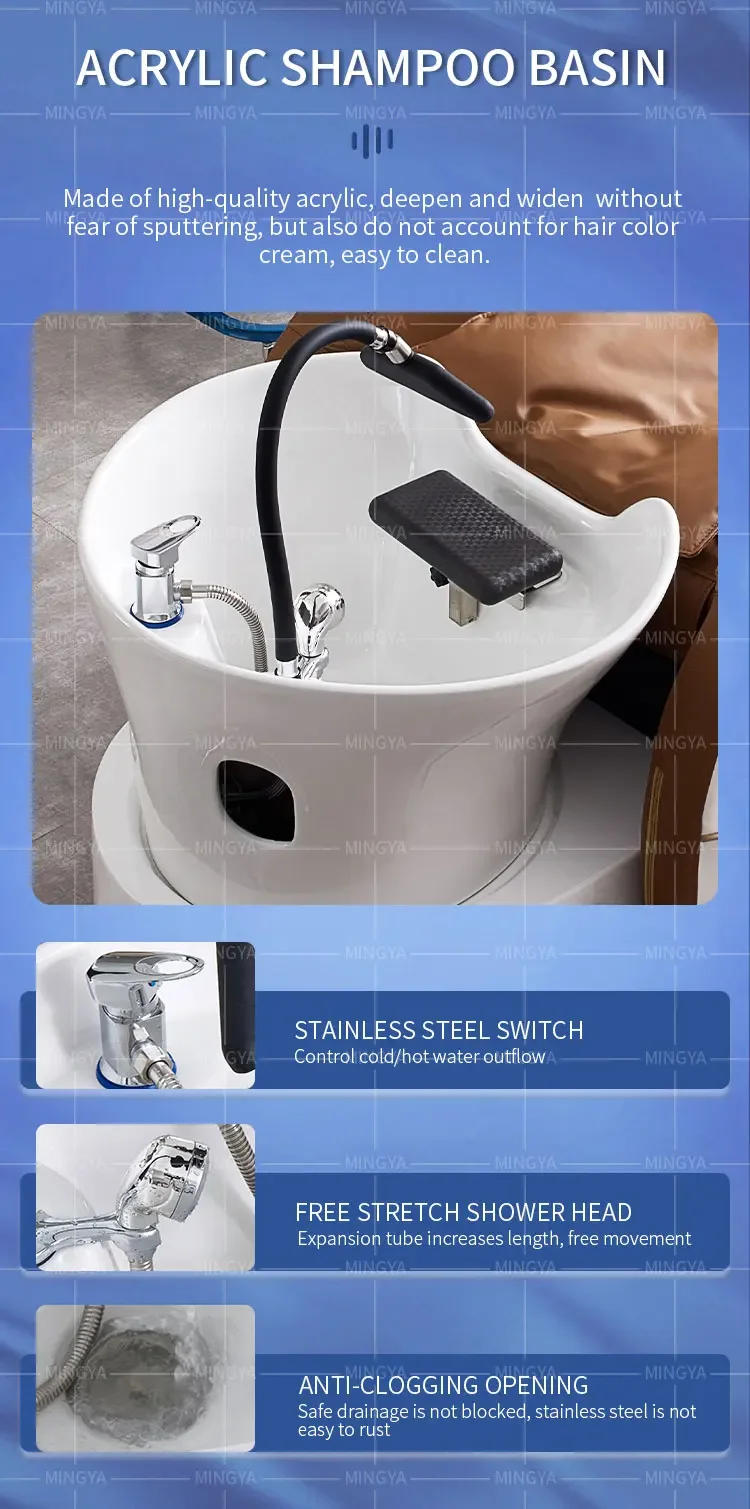 Description Picture 6 of itemFactory custom Salon Hair Washing chair electric Massage Table head spa Shampoo Bed