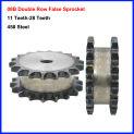 1Pc 08B Double Row False Drive Sprocket Industrial Mechanical Drive Gear 11/12/13/14/15/16/17/18/19/20/21/22/23/24/25/26/28Teeth