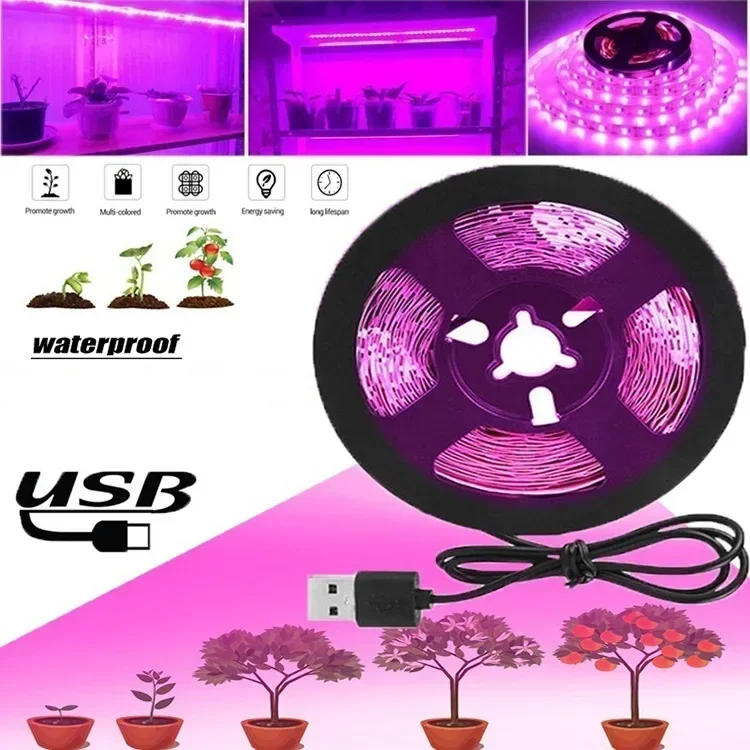 Description Picture 2 of itemIndoor Plant Lamp Phyto Uv USB 5v Grow Light Strip Horticultural Led Lights Lighting Hydroponics Plants Phytolamp Growing Parts