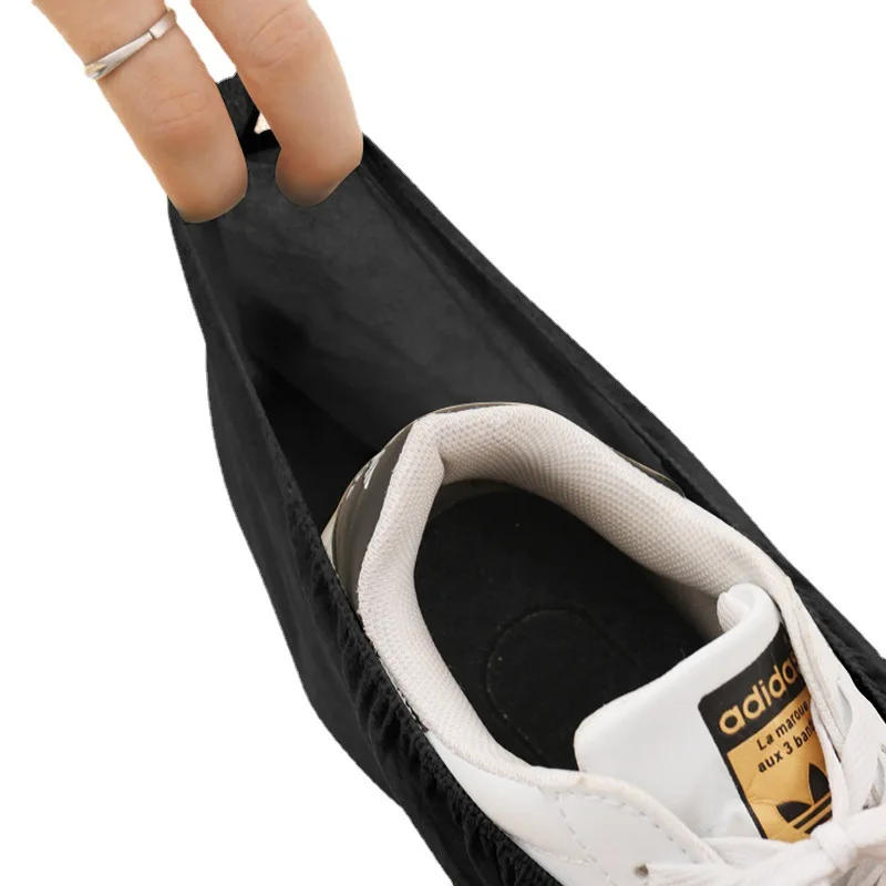 Description Picture 6 of item100Pack Disposable Shoe Covers Black Non Slip Boot Booties Covers for Indoors Outdoors Floor Carpet Contractors Shoe Protectors