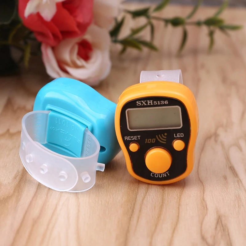 Description Picture 2 of itemHand Tally Counter Digital Display Mini LCD Electronic Finger Counters Mechanical Manual Clicker Tasbhee Tasbih Gift Drop Ship