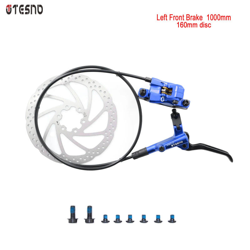 Description Picture 3 of itemTESNO Bike Hydraulic Disc Brake 2 Piston MTB Parts Bicycle Accessories 160mm Rotor Caliper Front Rear 1000mm1800mm Oil Brake Set