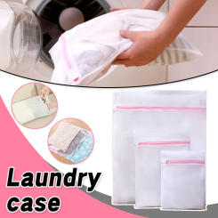Fine Mesh Embroidered Bra Lingerie Underwear Dirty Clothes Laundry Bags Washing Machine Washable Mesh Laundry Basket Bag Clean