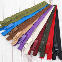 8# Double Sliders Resin Zippers 120cm Open End Zip Down Jacket Coat Tent Zippers For DIY Sewing Garment Clothing Accessories