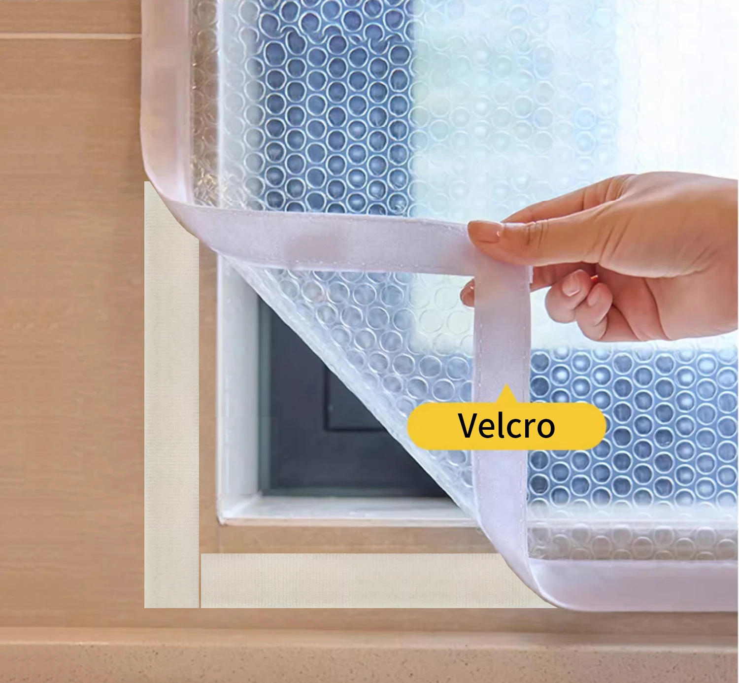 Description Picture 2 of itemWinter window windproof sealing window anti freezing moisture-proof thickening double-layer windproof cold insulation curtain