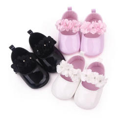 0-18months Baby Girls Cute Moccasinss Shoes Soft Sole Flower Decor Pu Leather Shoes For Infant Girls Summer Princess Shoes