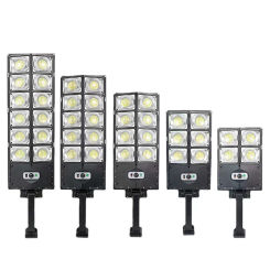 New LED Strong Light Small Street Light Double Rows Illuminated Solar Courtyard Induction Street Light with Remote Control
