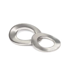 316 Stainless Steel Four Wave Elastic  Gasket / Wave Shaped Washer M3-M24