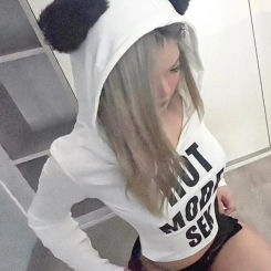 Japanese Long Sleeve Crop Top Women Kawaii Fluffy Cat Ears Hooded T-shirts Harajuku Letter Print Streetwear Sexy Y2k Tee Shirts