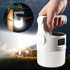 Outdoor Flashlight Solar USB Charging Night Lights IP65 Hang Market Stall LED Camping Power Outage Emergency Bulbs Portable Lamp