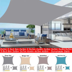 300D Awning Outdoor Waterproof Shade Sail Shade Garden Beach Camping Terrace Pool Tent Awning