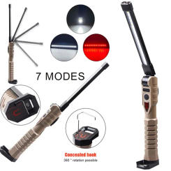 C2 Foldable LED Work Light With Strong Magnet Rechargeable COB Lantern Searchlight Outdoor Car Repair Emergency Flashlight Tools