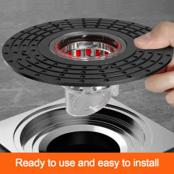 With Grid Grate Cover Shower Floor Drain Core Backflow Preventer Dectable Anti-odor Floor Drain Insect Proof Anti Blocking