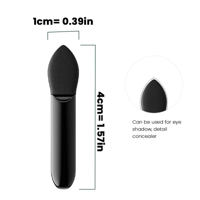 Description Picture 5 of itemSmall portable black brush set and brush set Powder Puff set for everyday makeup eyeshadow modification