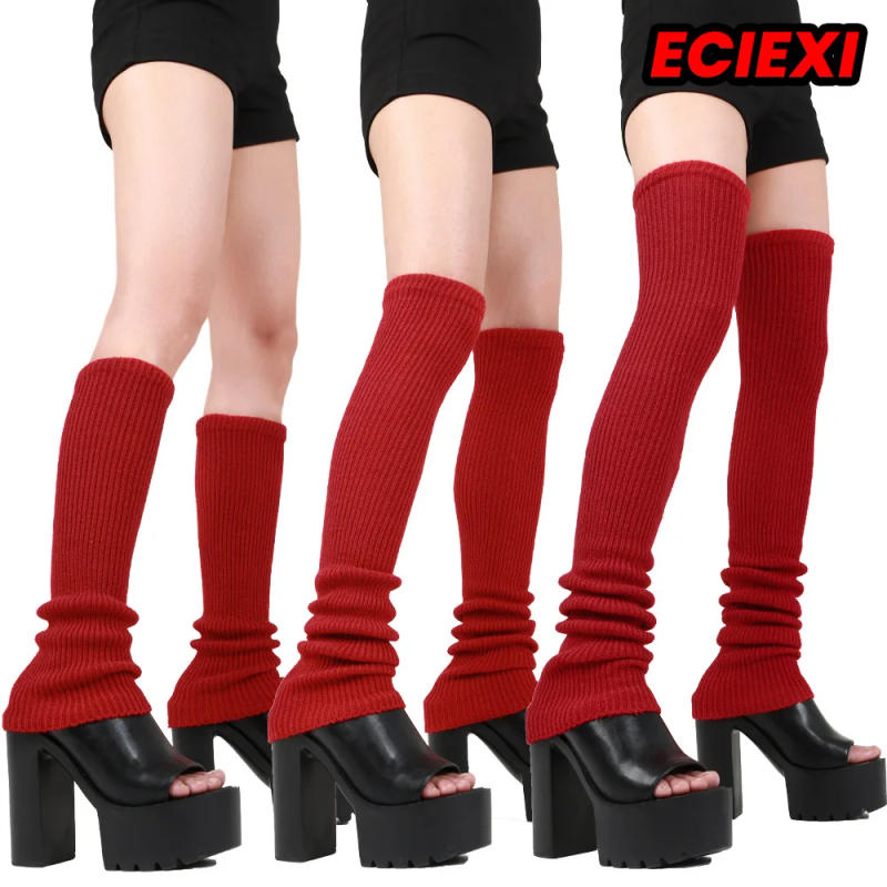 Description Picture 3 of itemJK Women Winter Warm Knee-high Socks Lengthened Leggings Knitted Leg Warmers Lolita  Over The Knee Home Winter Long Socks