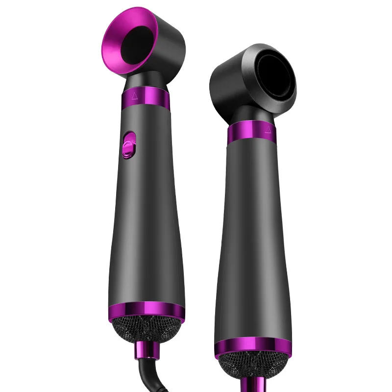 Description Picture 5 of item5 In 1 Hair Dryer Hot Air Comb Electric Curling Straight Hair Comb Negative Ion Hair Dryer One Step Brush 220V EU 110V US