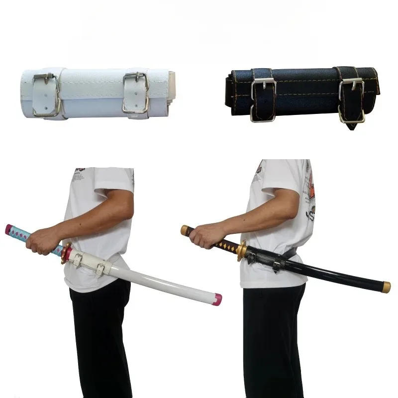 Description Picture 3 of itemKatana Sword Belt Holster Demon Slayer Anime Cosplay Prop Japanese Samurai Katana Sleeve Waist Straps Sword Scabbard Belt Holder