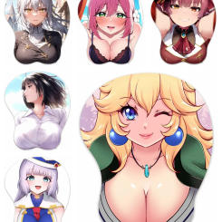 NEW 3D Mouse Pad Oppai Mousepad Anime Manga Anthro Breast Gaming Wrist Rest Boob-pad