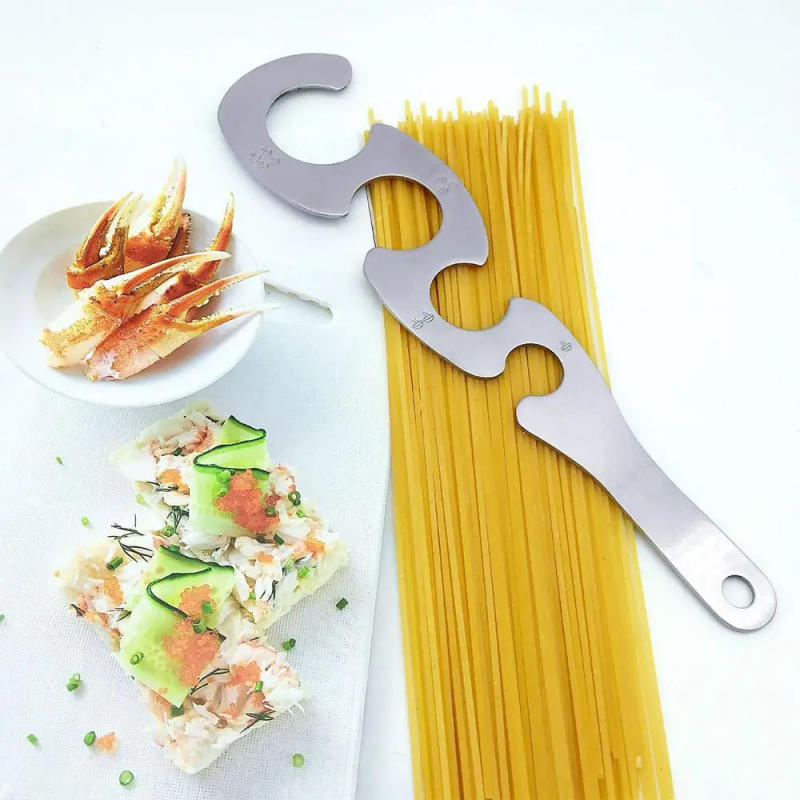 Description Picture 4 of itemPasta Measuring Tool Stainless Steel Spaghetti Measuring Tool Kitchen Gadgets Pasta Ruler Aid For Children Men Women And