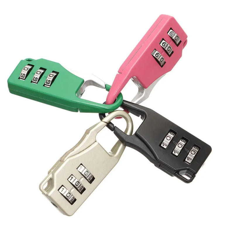 Description Picture 5 of itemAnti-theft Baggage Lock of Gym Password Locks 3 Digit Combination Lock Bags Padlock Zipper Padlock