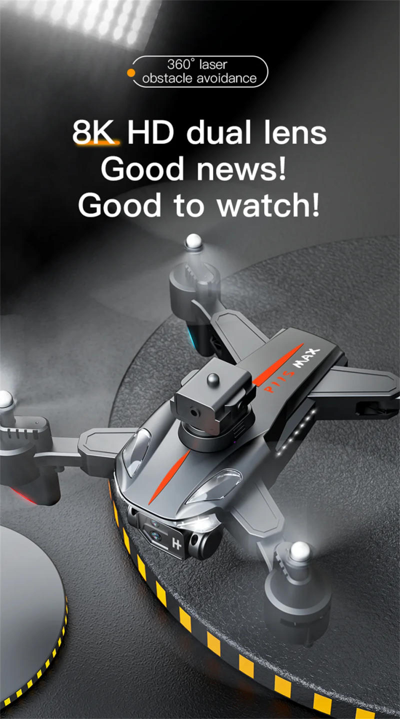 Description Picture 2 of itemDrone P11 Pro 8K HD Camera FoldableGPS Professional HD Aerial Photography GPS Four-way Intelligent Obstacle Avoidance