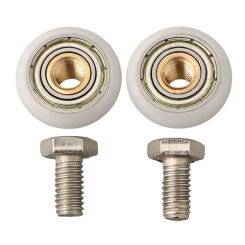 2 Pcs Shower Door Rollers Pulley Bathroom Sliding Glass Door Wheels Sliding Door Wheels Rollers With Screws Bathroom Accessories