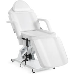 Hand Massage Table Electric Height Adjustable Massage Bed  Facial Bed Lash Bed for Eyelash Extensions Salon Chair (White)