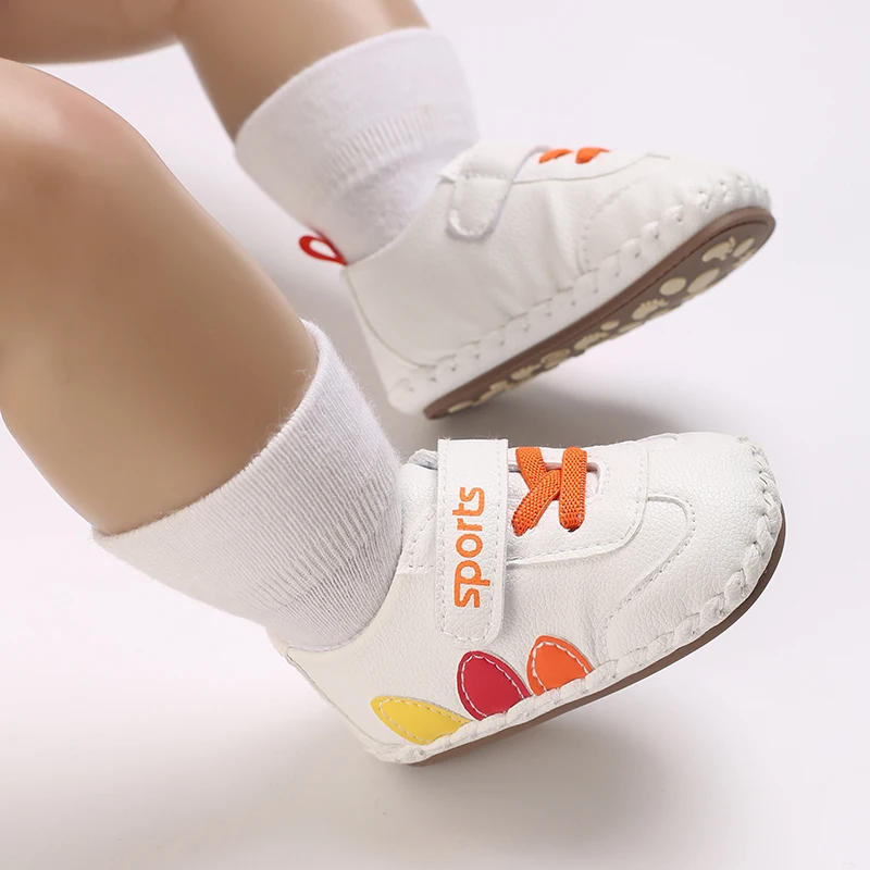 Description Picture 6 of itemHAIZHIW New Newborn Baby Leather Shoes for 1 Year Sneakers Infant Soft Rubber Sole Loafers Toddler Trainers Baby Items Gift