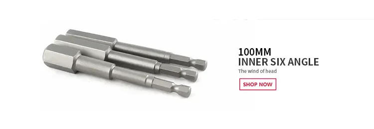 Description Picture 4 of item8/10Pcs 150mm Hex Head Allen Wrench Drill Bit Set Premium S2 Steel Drill Bit Quick Release Shank Magnetic Screwdriver Bit Set