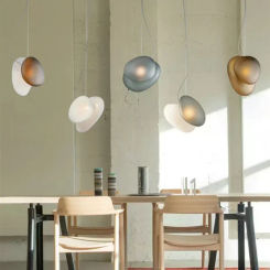 Nordic Modern LED Chandelier Creative Personalized Glass Restaurant Bedroom Bedside Kitchen Hotel Ceiling Lamps Home Decoration