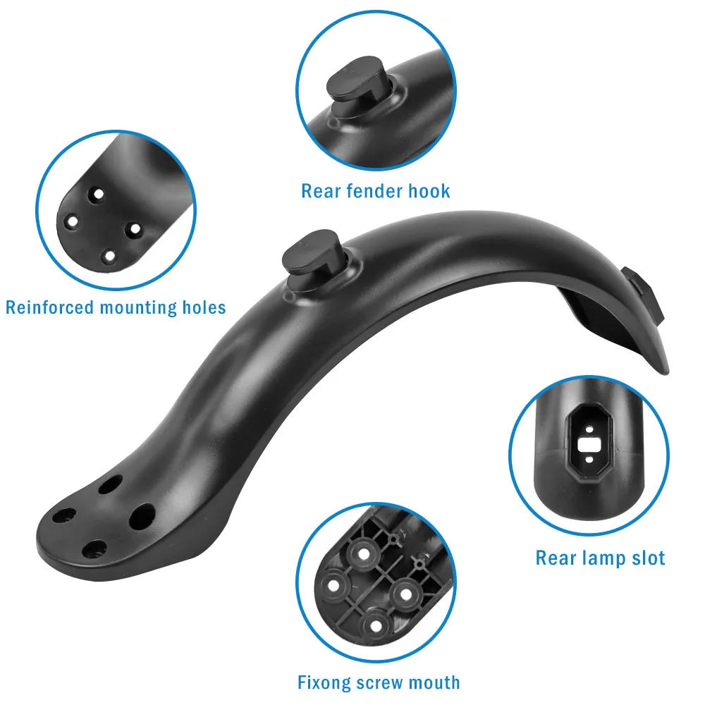 Description Picture 3 of itemRear Mudguard 4 Screw Fender Electric Scooter For Four-hole Screw Rear Fender Tail Light Screw Rubber Cap Sets Accessories Parts