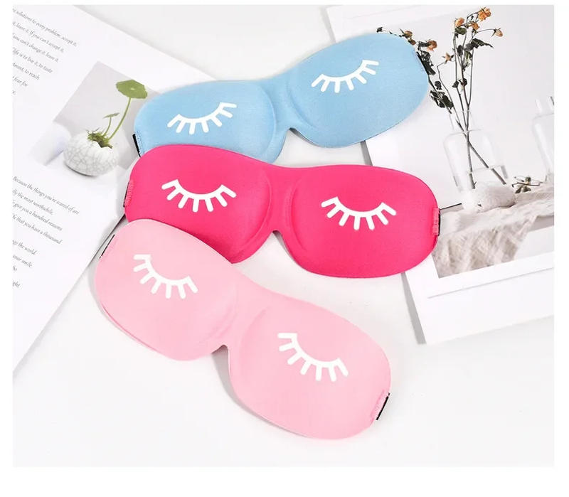 Description Picture 4 of item3D Sleep Mask Beauty Eyelash Sleeping Eye Mask Eyeshade Sleep Aid Travel Outdoor Home Eyes Rest Relax Eyecover Health Care