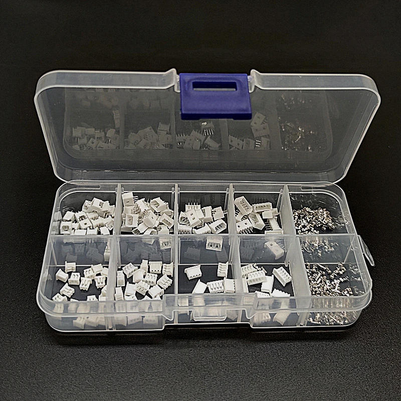 Description Picture 2 of item60sets JST 1.25 2p 3p 4p 5 pin 1.25mm Pitch Terminal / Housing / Straight Pin Header Connector Wire Connectors Kits