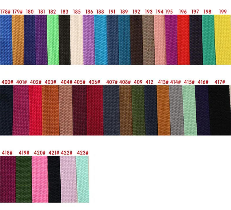 Description Picture 4 of item5Meters 20mm Canvas Webbing Belt Bag Webbing Cotton Webbing  DIY BackPack Strap Sewing Bag Belt Dog Accessories