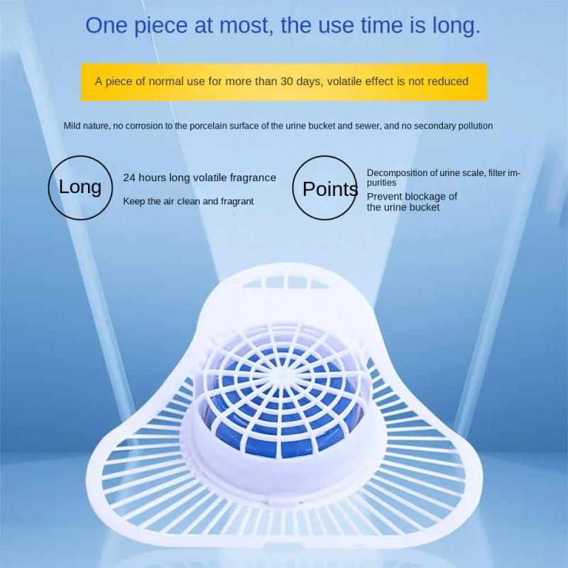 Description Picture 6 of itemAnti Splash Design Urinal Deodorant Mat Soft Easy to Use Urinal Screens Deodorizer Mat Pad