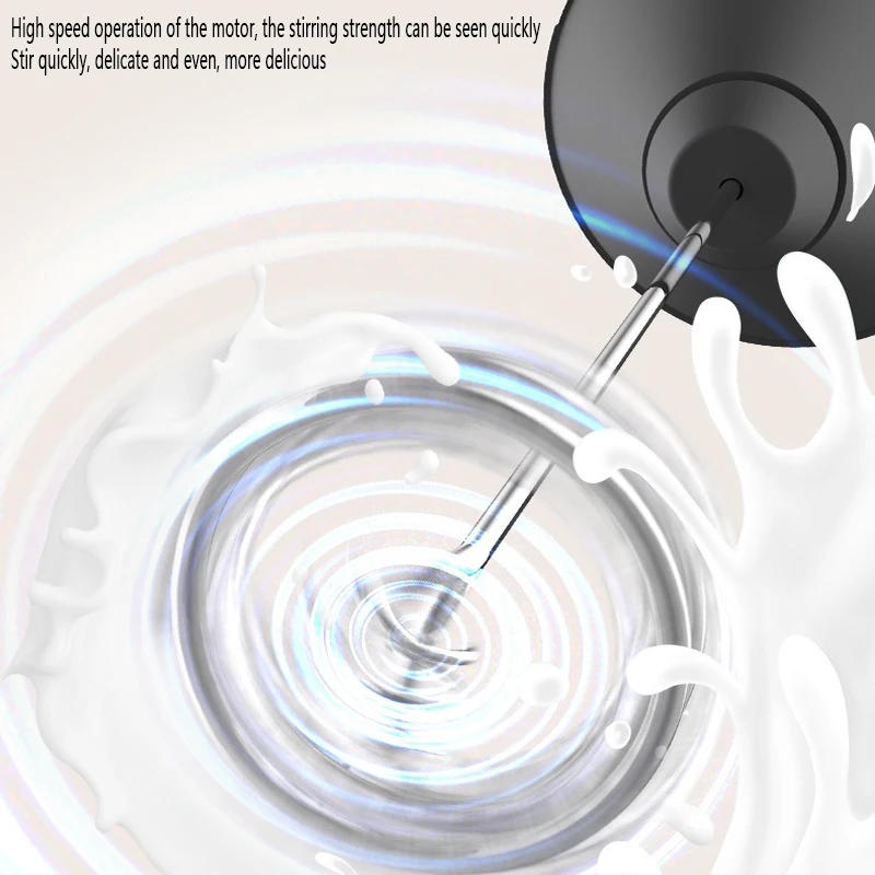 Description Picture 3 of itemIconic Brand Electric Milk Frother Handheld Egg Beater Foamer Coffee Maker Electric Blender Mixer Mini Portable Blender Kitchen Tool