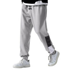 Men's Elastic Waist Lace Up Casual Pants Men's Sports Pants Jogger Pocket Pants Sportswear Wide Leg Pants Exercise