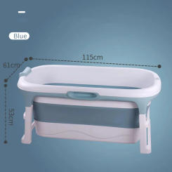 Baby Folding Tub Bath Tub Baby Children's Bath Tub Tub Tub Large Sitting and Lying Bath Tub Foldable Children's Bathtub
