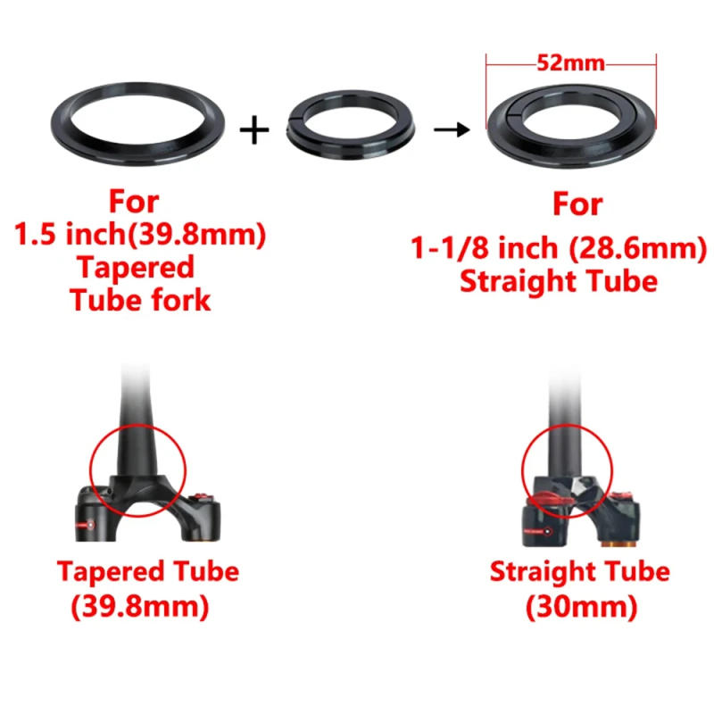 Description Picture 6 of itemVIARON Bicycle Bowl Group 41.8*52MM Bicycle Bearing Headset Top Sealed Aluminum Alloy Mountain Bike Parts
