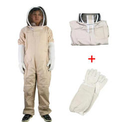 Bee Suit with Gloves Beekeeping Protective Suits Professional Beekeeping Suit for Men Women,Bee Keeper Gear Coveralls Bee Safety