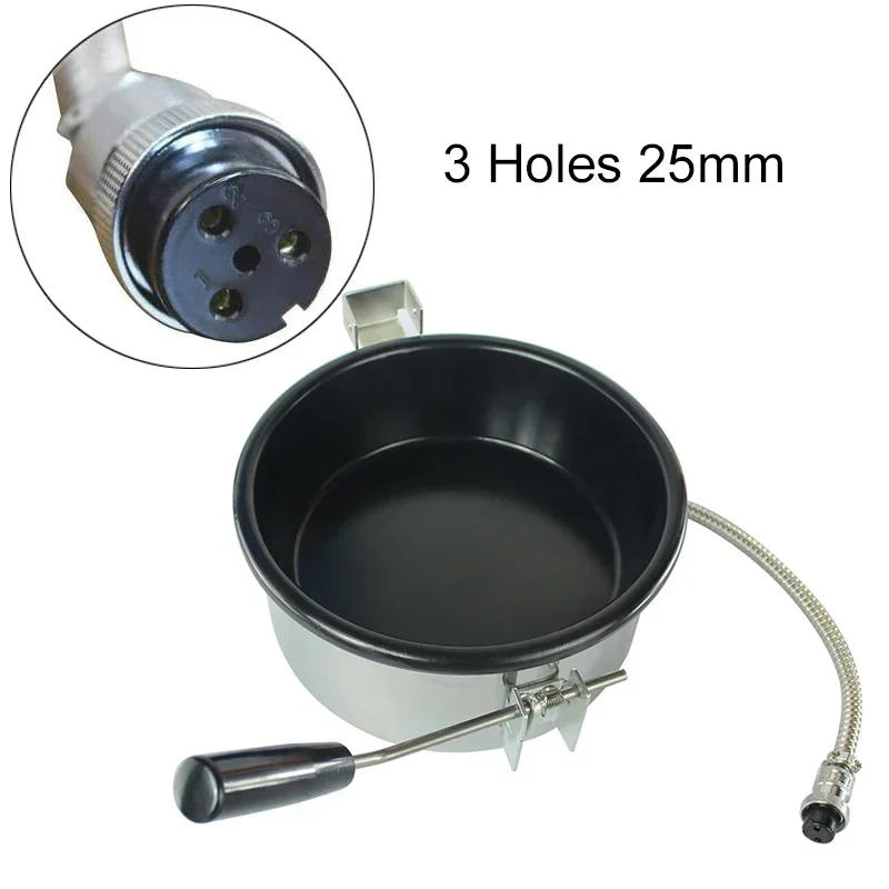 Description Picture 5 of itemCommercial 8oz Hot Air Oil Popcorn Maker Heating Pot Hand-cranked 8 Ounce Electric Popcorn Machine Accessories Parts 2/3 Holes