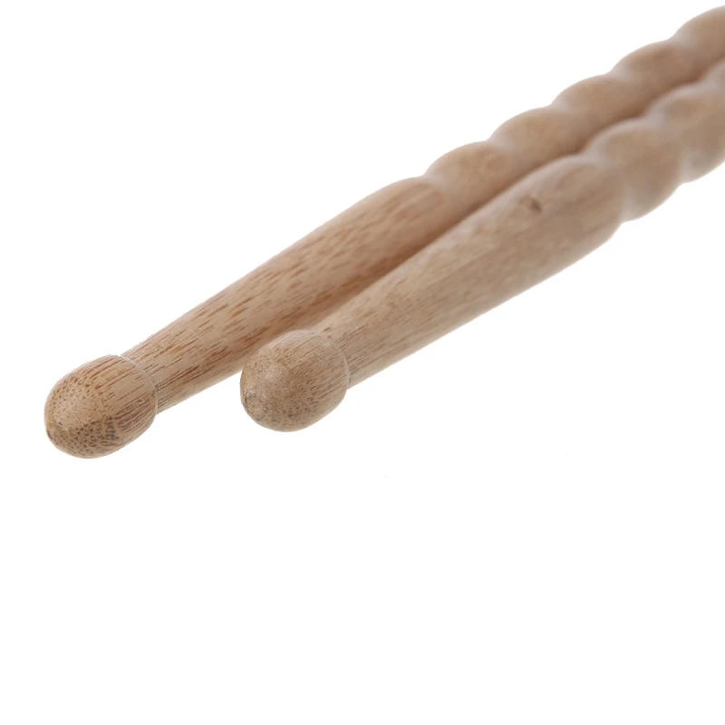 Description Picture 6 of item1 Pairs Wavy Pattern Bamboo Drumsticks 5A / 5B / 6A Drum Stick Durable Practical Drum Sticks